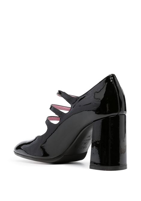 Black 80mm triple-buckle block-heel pumps Carel paris - women CAREL PARIS | KEEL01331766BLK